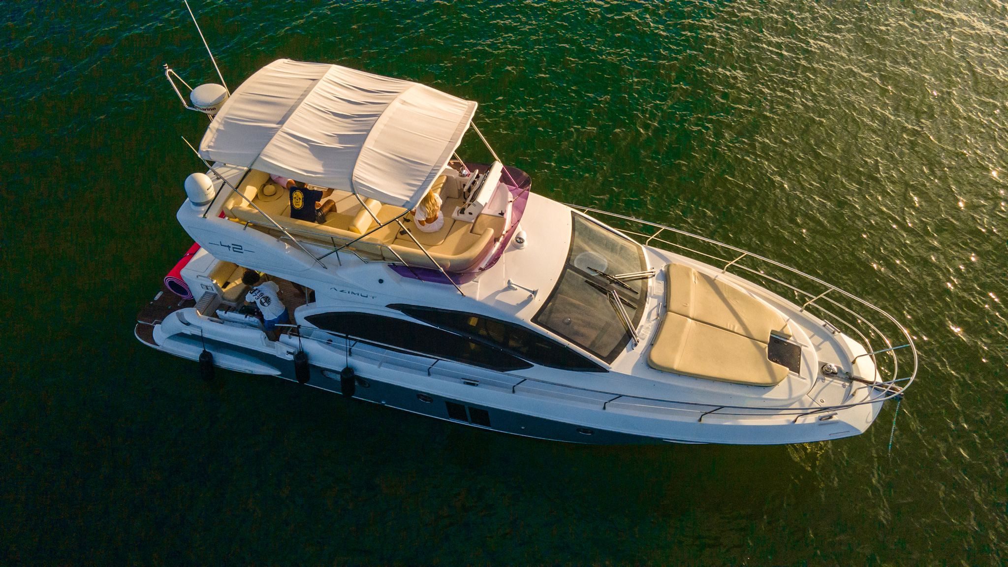 Cruise Miami in a Luxurious Azimut Flybridge